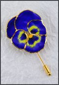 Pansy Pin Blue