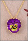 Pansy Pendant Lilac