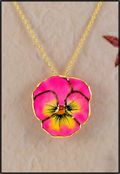 Pansy Pendant Pink