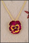 Pansy Pendant Violet