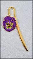 Pansy Bookmark - Lilac