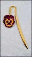 Pansy Bookmark - Violet