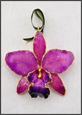 Cattleya Orchid Ornament in Purple