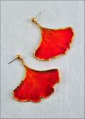 Gingko, Lacquered in Burnt Orange