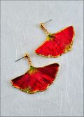 Gingko, Lacquered in Deep Red