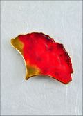 Gingko, Lacquered in Deep Red