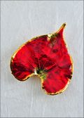 Ivy, Lacquered in Deep Red