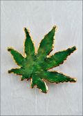 Japanese Maple, Lacquered in Green