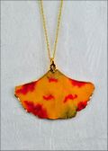 Gingko, Lacquered in Fall Multi Colors