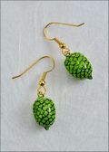 Autumn Nuts Earrings - Green