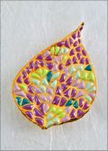 Lilac/Green Bougainvillea Leaf Pin