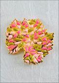 Pink/Green Grape Leaf Pin