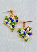 Blue/Green Melon Earrings