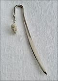 Polished Silver Bookmark w/Silver Pine Cone
