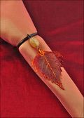 Beaded Birch Napkin Holder/Wine Charm in Iridescent