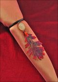 Beaded Oak Napkin Holder/Wine Charm in Iridescent