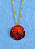 Mini Sand Dollar Pendant in Iridescent