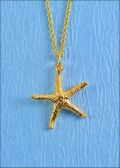 Mini Starfish Pendant in Gold