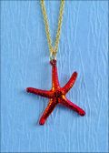 Mini Starfish Pendant in Iridescent