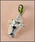 Real Shell Ornament in Silver - Strombus