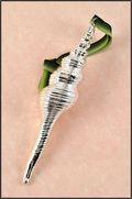 Real Shell Ornament in Silver - Spindle