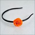 Small Orange Rose Blossom Headband