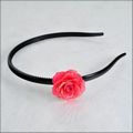 Small Pink Rose Blossom Headband