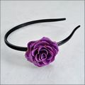 Medium Lilac Rose Blossom Headband