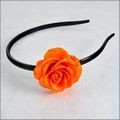 Medium Orange Rose Blossom Headband