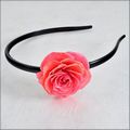 Medium Pink Rose Blossom Headband