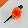 Rose Blossom Hair Clip in Orange