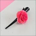 Rose Blossom Hair Clip in Pink