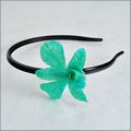 Teal Green Dendrobium Orchid Head Band