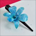 Light Blue Dendrobium Orchid Hair Clip