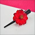 Cosmos Hair Clip in Red