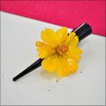 Cosmos Hair Clip in Yellow