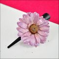 Lilac Daisy Hair Clip