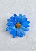 Blue Daisy Bar Pin