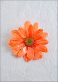 Orange Daisy Bar Pin