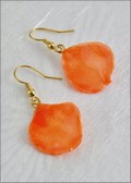 Rose Petal Earring - Orange