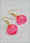 Rose Petal Earring - Pink