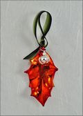 Double Iridescent Single Holly with Silver Berries