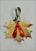 Gold Sugar Maple w/Iridescent Maple Seed Double Ornament