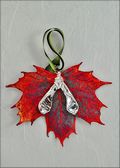 Iridescent Sugar Maple with Silver Maple Seed Ornament