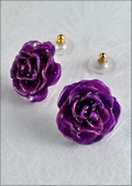 Rose Blossom Post Earring in Lilac