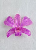 Hot Lavender Dendrobium Orchid Pin