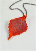 Iridescent Birch Pendant w/18" Copper Chain