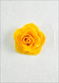 Medium Open Rose Blossom Pin in Yellow