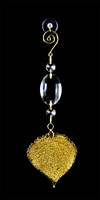 Real Aspen Leaf Suncatcher in Gold