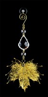 Real Sugar Maple Leaf Suncatcher in Gold